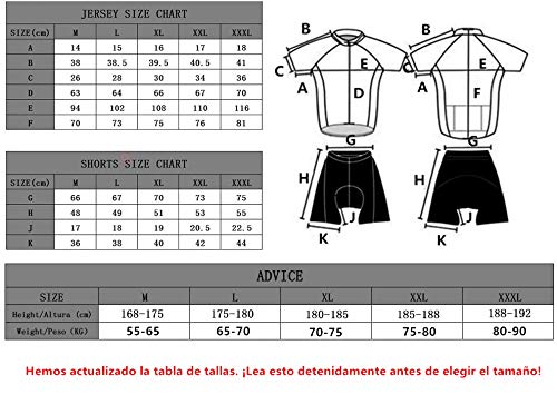 Feilaxleer Ropa Ciclismo Otoño/Invierno/Primavera para Hombre y Mujer - Ciclismo Maillot MTB de Manga Larga y Culotte Pantalones Acolchado 3D (Amarillo,XL) Feilaxleer Ropa Ciclismo Otoño/Invierno/Primavera para Hombre y Mujer - Ciclismo Maillot MTB de Manga Larga y Culotte Pantalones Acolchado 3D (Amarillo,XL)
