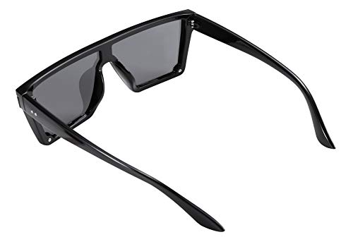 FEISEDY Oversize Flat Top Gafas de sol con Lentes Siameses de Moda Mujeres Hombres Estilo cuadrado sucinto UV400 Gafas sin montura B2470 FEISEDY Oversize Flat Top Gafas de sol con Lentes Siameses de Moda Mujeres Hombres Estilo cuadrado sucinto UV400 Gafas sin montura B2470