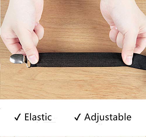 Felly 4 Piezas Sujetadores para Sábanas Ajustables Elásticos Correas Cama Clips para Sábana Bajera Fundas de Colchón Sofá (Blanco) Felly 4 Piezas Sujetadores para Sábanas Ajustables Elásticos Correas Cama Clips para Sábana Bajera Fundas de Colchón Sofá (Blanco)