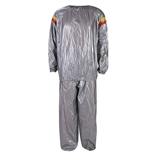 FELZ Conjunto de Sudadera y Pantalón para Hombre PVC Ropa Deportiva Traje Deportivo para Adelgazar con Sauna Chaqueta Tops Pantalones Conjuntos Traje Deportivo Chándal FELZ Conjunto de Sudadera y Pantalón para Hombre PVC Ropa Deportiva Traje Deportivo para Adelgazar con Sauna Chaqueta Tops Pantalones Conjuntos Traje Deportivo Chándal