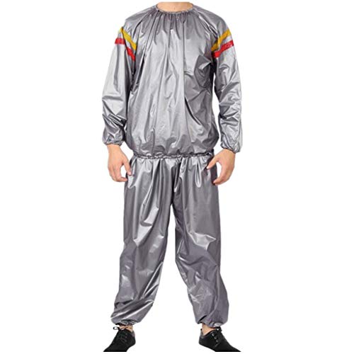 FELZ Conjunto de Sudadera y Pantalón para Hombre PVC Ropa Deportiva Traje Deportivo para Adelgazar con Sauna Chaqueta Tops Pantalones Conjuntos Traje Deportivo Chándal FELZ Conjunto de Sudadera y Pantalón para Hombre PVC Ropa Deportiva Traje Deportivo para Adelgazar con Sauna Chaqueta Tops Pantalones Conjuntos Traje Deportivo Chándal