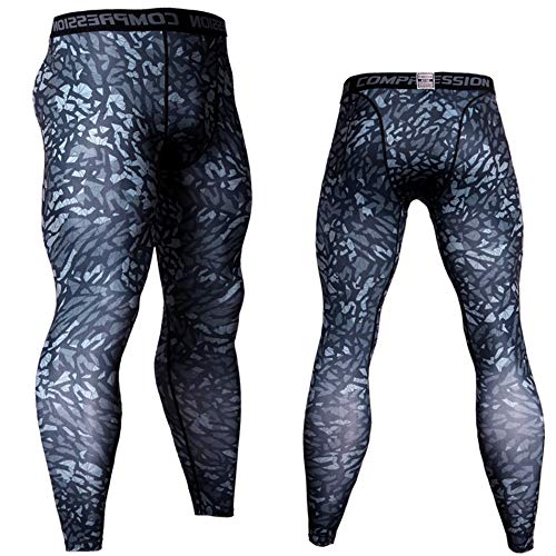 FELZ Leggings Estampados Deporte Hombre,Mallas de Entrenamiento para Hombres para el Gimnasio Yoga Deportes Compression Leggings Deportiva Secado Rapido Mallas Compresivas Correr Fitness Ejercicio