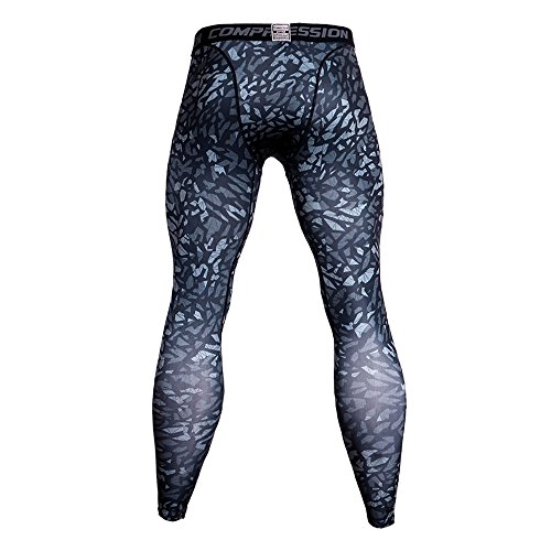 FELZ Leggings Estampados Deporte Hombre,Mallas de Entrenamiento para Hombres para el Gimnasio Yoga Deportes Compression Leggings Deportiva Secado Rapido Mallas Compresivas Correr Fitness Ejercicio