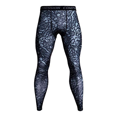 FELZ Leggings Estampados Deporte Hombre,Mallas de Entrenamiento para Hombres para el Gimnasio Yoga Deportes Compression Leggings Deportiva Secado Rapido Mallas Compresivas Correr Fitness Ejercicio