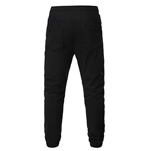 FELZ Pantalones Deportivos Hombres, Pantalon Chandals Hombre Largos Pantalones Deportivos Jogger Fitness de 100% Algodón Slim Fit Pantalones Color Liso Casual Pantalones de Cuerpo Entero