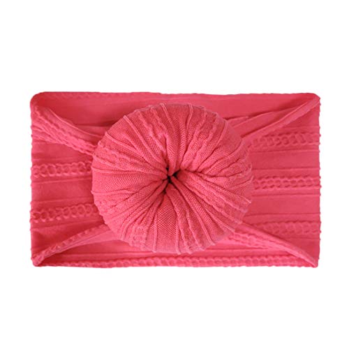 FengHP - Juego de 1 diademas de nailon para bebé, turbante circular, con nudos, lazos para el pelo, para recién nacidos, niñas y niños h M FengHP - Juego de 1 diademas de nailon para bebé, turbante circular, con nudos, lazos para el pelo, para recién nacidos, niñas y niños h M