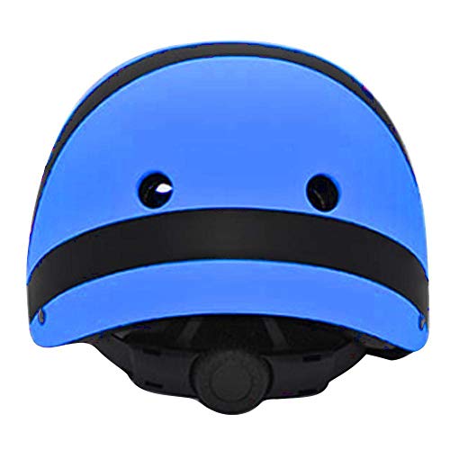 FENGLI Casco de seguridad para bicicleta para niños, ligero, transpirable, ajustable, con ruedas, para niños de 3 a 8 años y niñas (color: azul, tamaño: pequeño)