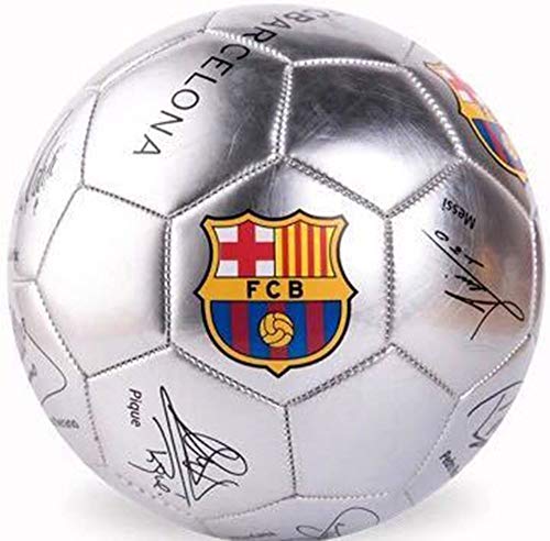 FENGRONG Profesión De Barcelona Limited Edición No. 5 Fútbol Primaria Y Secundaria De Formación Juego De Pelota (Regular De 11 Personas del Sistema) (Color : Silver)