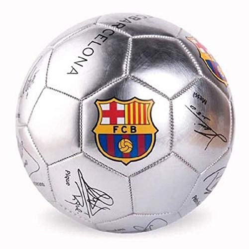 FENGRONG Profesión De Barcelona Limited Edición No. 5 Fútbol Primaria Y Secundaria De Formación Juego De Pelota (Regular De 11 Personas del Sistema) (Color : Silver)