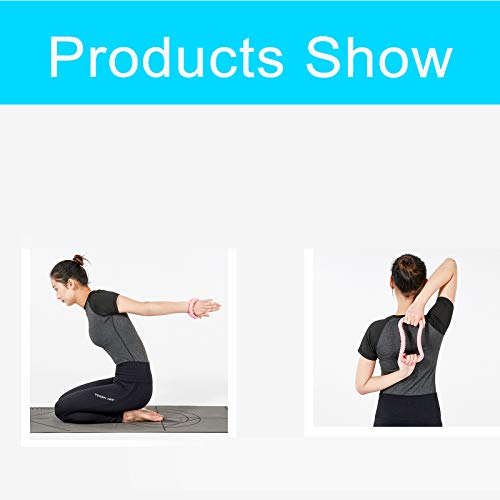 Fengshunte 2 anillos de yoga morado/rosa para estirar mano con puntos bump para yoga, para entrenamiento en casa, para estiramientos, masajes cervicales y ejercicios de piernas. Fengshunte 2 anillos de yoga morado/rosa para estirar mano con puntos bump para yoga, para entrenamiento en casa, para estiramientos, masajes cervicales y ejercicios de piernas.