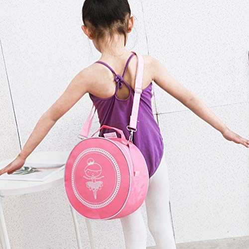 FENICAL bolsa de baile de ballet para niñas bailarina bandolera bolsa de mensajero para niñas (rosa)