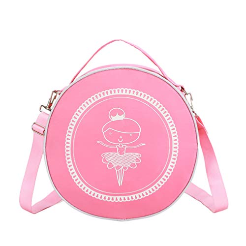 FENICAL bolsa de baile de ballet para niñas bailarina bandolera bolsa de mensajero para niñas (rosa)