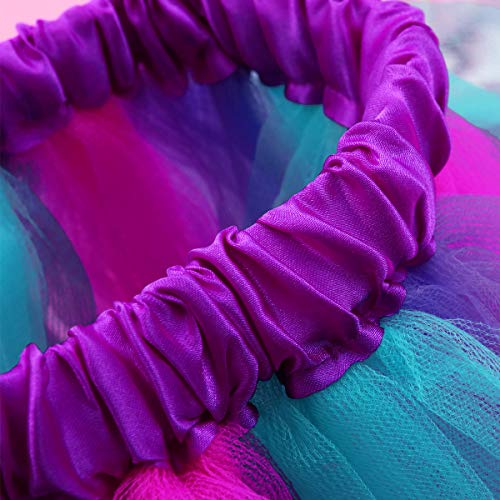 FENICAL Disfraz de Unicornio para Niñas Diadema Unicornio Floral con Oreja y Falda Tutú de Arco Iris Disfraz para Fiesta Púrpura Tamaño S FENICAL Disfraz de Unicornio para Niñas Diadema Unicornio Floral con Oreja y Falda Tutú de Arco Iris Disfraz para Fiesta Púrpura Tamaño S