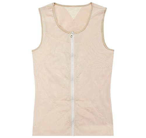 FEOYA - Chaleco Interior con Faja Abdominal Reductora para Hombre Suave Transpirable Quemagrasas Apto para Boda Fiesta Body Shaper for Man - Color de Piel - L FEOYA - Chaleco Interior con Faja Abdominal Reductora para Hombre Suave Transpirable Quemagrasas Apto para Boda Fiesta Body Shaper for Man - Color de Piel - L