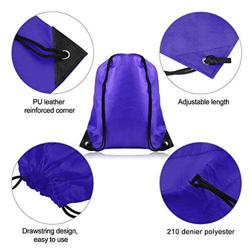 FEPITO 22pcs Bolsa Mochila Cordones Cadena Mochila Bolsa de Asas a Granel Bolsa de Cincha Bolsas Deportivas para Gimnasio Viajar (16Colors)