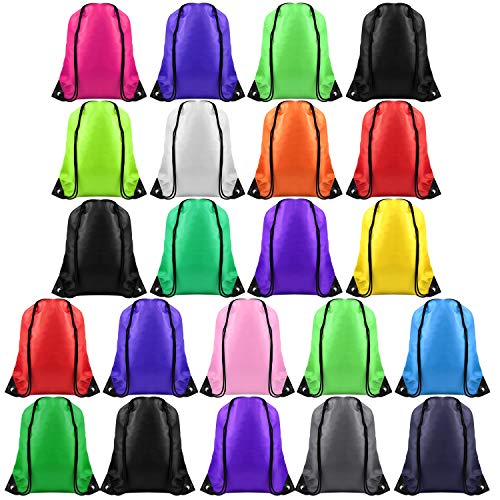 FEPITO 22pcs Bolsa Mochila Cordones Cadena Mochila Bolsa de Asas a Granel Bolsa de Cincha Bolsas Deportivas para Gimnasio Viajar (16Colors) FEPITO 22pcs Bolsa Mochila Cordones Cadena Mochila Bolsa de Asas a Granel Bolsa de Cincha Bolsas Deportivas para Gimnasio Viajar (16Colors)
