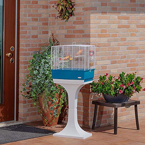 Ferplast Jaula Rectangular para pájaros exóticos y Canarios Rekord 3, con Accesorios y comederos giratorios, Robusto Alambre Pintado Blanco y cubeta de plástico Azul, 49 x 30 x h 48,5 cm Ferplast Jaula Rectangular para pájaros exóticos y Canarios Rekord 3, con Accesorios y comederos giratorios, Robusto Alambre Pintado Blanco y cubeta de plástico Azul, 49 x 30 x h 48,5 cm