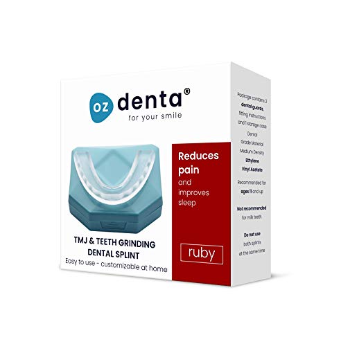 Férula Dental Placa de Descarga Nocturna Protector Bucal para dormir anti Bruxismo Rechinar los dientes y los Trastornos del ATM