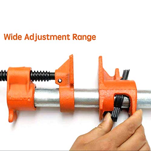 Festnight 4 paquetes de abrazaderas de tubo de encolado de madera de 1/2 '', hierro fundido profesional para trabajo pesado Festnight 4 paquetes de abrazaderas de tubo de encolado de madera de 1/2 '', hierro fundido profesional para trabajo pesado