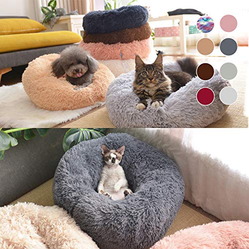 Festnight Cama Perro Gato Grande Pequeño Cama Mascota Redonda Felpa Sofa Suave Cachorro Animales Domésticos Invierno, Cómoda y Lavable, X/S/L/XL, Rosa/Blanco/Gris Claro/Gris Oscuro/Rojo/Marrón Claro Festnight Cama Perro Gato Grande Pequeño Cama Mascota Redonda Felpa Sofa Suave Cachorro Animales Domésticos Invierno, Cómoda y Lavable, X/S/L/XL, Rosa/Blanco/Gris Claro/Gris Oscuro/Rojo/Marrón Claro