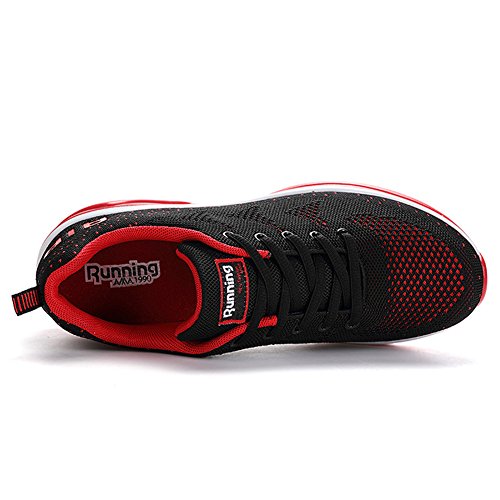 Fexkean Hombre Mujer Zapatillas de Deporte Zapatos Deportivos Aire Libre y Deportes Zapatillas de Running Gimnasia(A35Red39)