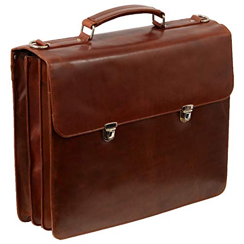FEYNST Maletín de piel para portátil de 15,6 pulgadas, para hombre FEYNST Maletín de piel para portátil de 15,6 pulgadas, para hombre