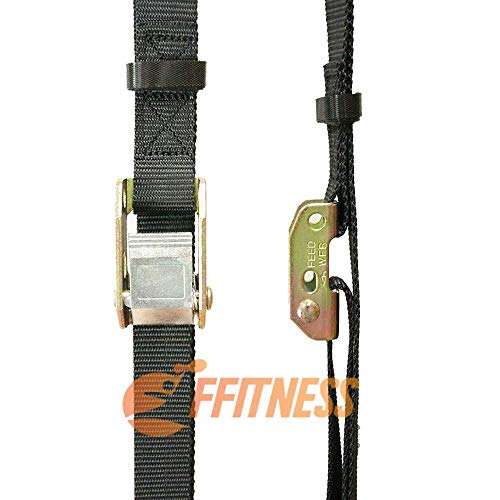 FFitness Gym Rings - Anillas de Gimnasia con Correas de ABS, Color Negro, diámetro 23 cm FFitness Gym Rings - Anillas de Gimnasia con Correas de ABS, Color Negro, diámetro 23 cm