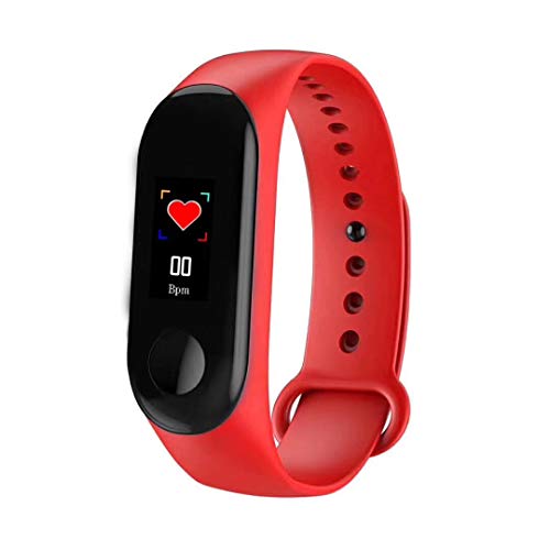 FGFGG Pulsera Inteligente M3 Fitness Tracker con Pantalla a Color, Smart Watch Activity Tracker con Monitor de frecuencia cardíaca de presión Arterial