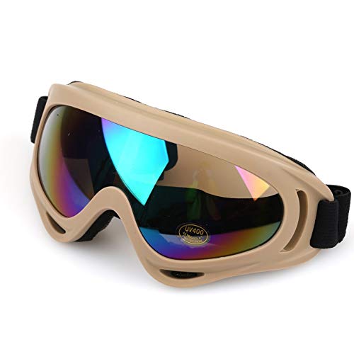FGGTMO Gafas de esquí, Anti-vaho Gafas de esquí Snowboard for los Hombres y de Las Mujeres Profesionales de Motos de Nieve patín Gafas con protección UV400, for el esquí, Patinaje (Color : K)