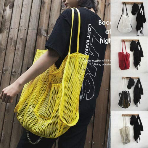 FHFF Bolsa de malla Nuevo Diseño Portátil Bolsas De Hombro De Compras Grandes Bolso De Red De Mujer Bolso De Malla De Playa Us Red FHFF Bolsa de malla Nuevo Diseño Portátil Bolsas De Hombro De Compras Grandes Bolso De Red De Mujer Bolso De Malla De Playa Us Red