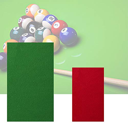 Fieltro para mesa de billar de grado – Paño de billar, accesorios de mesa de billar para interiores, para bares, clubes, hoteles (verde/rojo) Fieltro para mesa de billar de grado – Paño de billar, accesorios de mesa de billar para interiores, para bares, clubes, hoteles (verde/rojo)