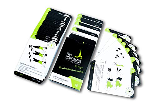 Figgrs Tarjetas de Entrenamiento en alemán - Fit & Vital 50 Plus I 50 Ejercicios de Fitness para más Fuerza, Movilidad y Agilidad en la vejez I En casa sin Equipo para Hombres y Mujeres Figgrs Tarjetas de Entrenamiento en alemán - Fit & Vital 50 Plus I 50 Ejercicios de Fitness para más Fuerza, Movilidad y Agilidad en la vejez I En casa sin Equipo para Hombres y Mujeres