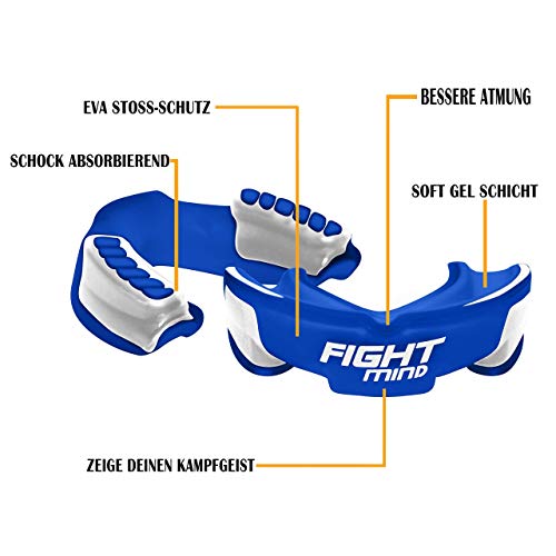 Fight Mind - Protector bucal sin BPA para artes marciales, artes marciales, MMA, Krav MAGA, hockey, fútbol americano, con libro electrónico (idioma español no garantizado) Fight Mind - Protector bucal sin BPA para artes marciales, artes marciales, MMA, Krav MAGA, hockey, fútbol americano, con libro electrónico (idioma español no garantizado)