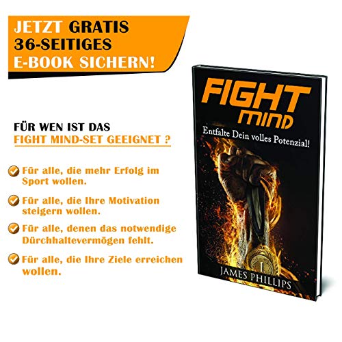 Fight Mind - Protector bucal sin BPA para artes marciales, artes marciales, MMA, Krav MAGA, hockey, fútbol americano, con libro electrónico (idioma español no garantizado)