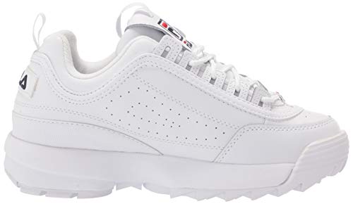 Fila Disruptor II - Zapatillas deportivas para mujer, Blanco (Blanco/azul marino/rojo), 36.5 EU Fila Disruptor II - Zapatillas deportivas para mujer, Blanco (Blanco/azul marino/rojo), 36.5 EU