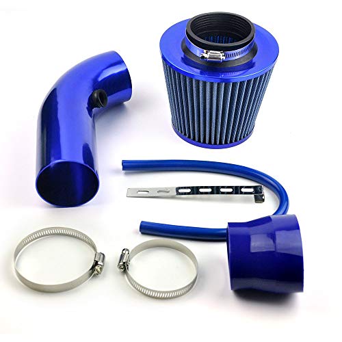 filtro aire coche universal Cromado filtro de aire conico completo azul filtro aire coche universal Cromado filtro de aire conico completo azul