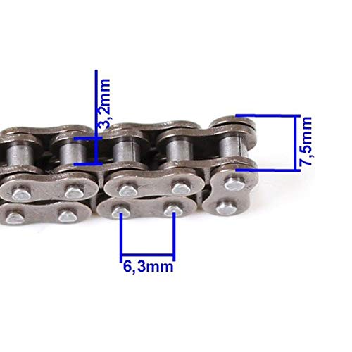 Fina Cadena con candado 75 y eslabones para Mach1 E-Scooter de Scooter 500 W 600 W 800 W Pocket Bike Fina Cadena con candado 75 y eslabones para Mach1 E-Scooter de Scooter 500 W 600 W 800 W Pocket Bike