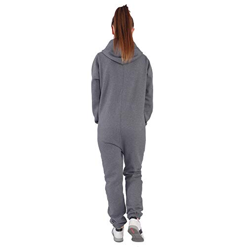 Finchgirl - Mono deportivo de una pieza para mujer gris oscuro M Finchgirl - Mono deportivo de una pieza para mujer gris oscuro M