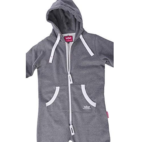 Finchgirl - Mono deportivo de una pieza para mujer gris oscuro M Finchgirl - Mono deportivo de una pieza para mujer gris oscuro M