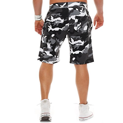 Finchman 99Z45 Herren Cotton Sweat Short Kurze Hose Bermuda Camo Grau L Finchman 99Z45 Herren Cotton Sweat Short Kurze Hose Bermuda Camo Grau L