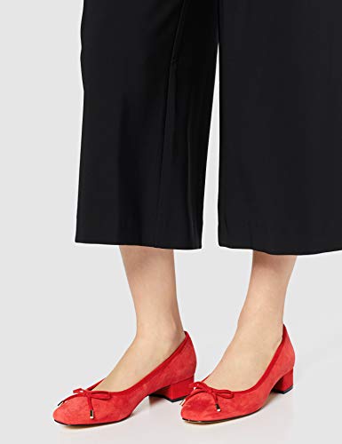 find. Mini Heel Leather Ballet Zapatos de Tacón, Rojo Red, 36 EU find. Mini Heel Leather Ballet Zapatos de Tacón, Rojo Red, 36 EU