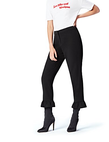 find. Pantalones Mujer, Negro (Black), 38, Label: S