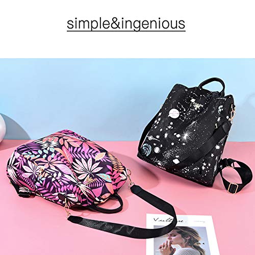 Findkey Mochila de Antirrobo Mujer Bolsos Oxford Bandolera Bolso de Viaje,Planta Rosa Findkey Mochila de Antirrobo Mujer Bolsos Oxford Bandolera Bolso de Viaje,Planta Rosa