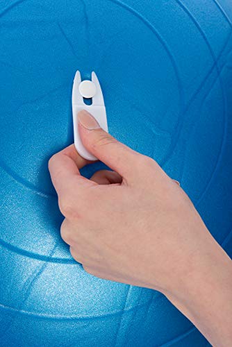 FiNeWaY - Pelota de gimnasia de 75 cm, para ejercicios de yoga, ejercicios de entrenamiento de fuerza, estiramiento, tonificación, ejercicio de resistencia y mucho más. Bomba de mano incluida (azul) FiNeWaY - Pelota de gimnasia de 75 cm, para ejercicios de yoga, ejercicios de entrenamiento de fuerza, estiramiento, tonificación, ejercicio de resistencia y mucho más. Bomba de mano incluida (azul)