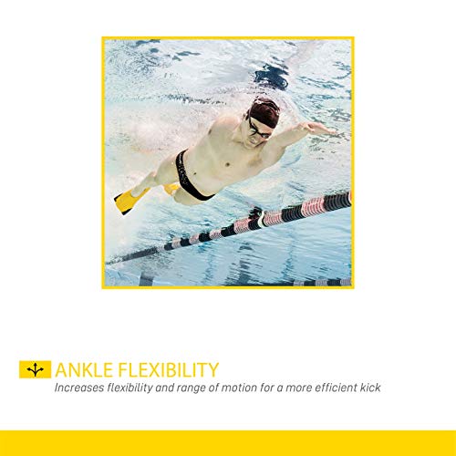 FINIS Adult Z2 - Aletas de natación, tamaño E, color amarillo