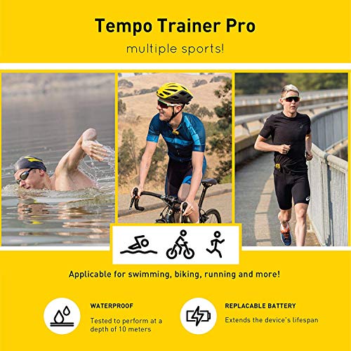Finis Erweiterte Akustische Metronom Zum Schwimmen Tempo Trainer Pro Cronómetro de natación, Unisex, Amarillo, Small