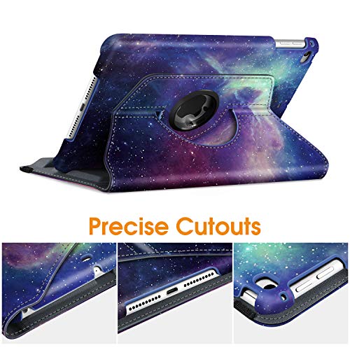 Fintie Funda Giratoria para iPad Mini 5 / iPad Mini 4 - Rotación de 360 Grados Carcasa con Auto-Reposo/Activación, Galaxia Fintie Funda Giratoria para iPad Mini 5 / iPad Mini 4 - Rotación de 360 Grados Carcasa con Auto-Reposo/Activación, Galaxia