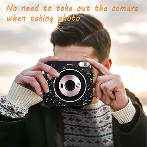Fintie Funda para Fujifilm Instax Square SQ6 Cámara Analógica Instantánea - Bolsa de Cuero Sintético de Primera Calidad con Correa Ajustable/Desmontable, Constelación Fintie Funda para Fujifilm Instax Square SQ6 Cámara Analógica Instantánea - Bolsa de Cuero Sintético de Primera Calidad con Correa Ajustable/Desmontable, Constelación