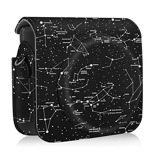 Fintie Funda para Fujifilm Instax Square SQ6 Cámara Analógica Instantánea - Bolsa de Cuero Sintético de Primera Calidad con Correa Ajustable/Desmontable, Constelación