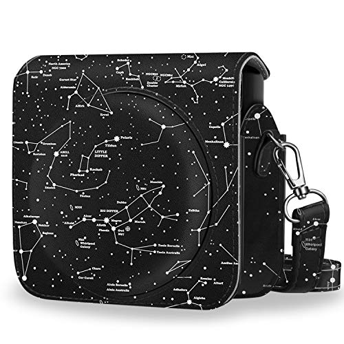 Fintie Funda para Fujifilm Instax Square SQ6 Cámara Analógica Instantánea - Bolsa de Cuero Sintético de Primera Calidad con Correa Ajustable/Desmontable, Constelación